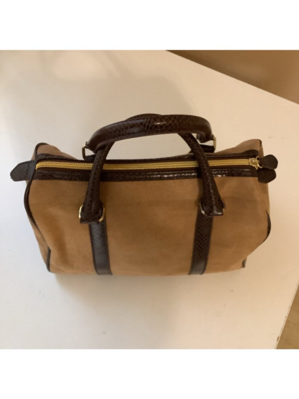 Victoria’s Secret Faux Suede Tan Handbag Purses Vintage (Dream Angel Desire)Used - Picture 4 of 7